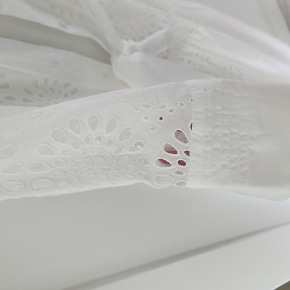 Zara Eyelet White Dress NWT - Picture 9 of 9